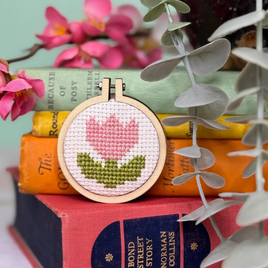 you're blooming lovely mini cross stitch kit