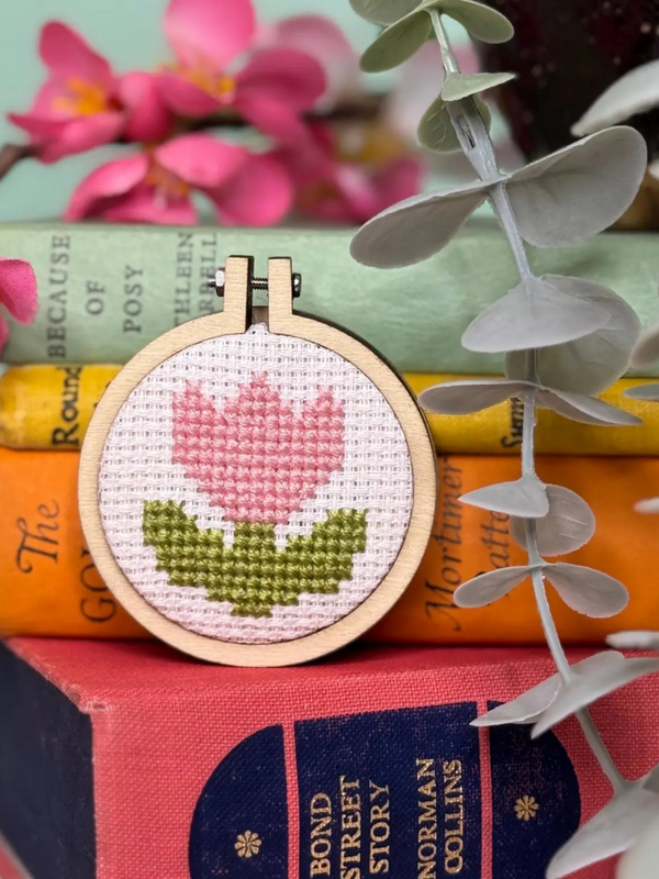 you're blooming lovely mini cross stitch kit
