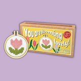 you're blooming lovely mini cross stitch kit