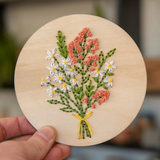 daisy bouquet embroidery kit