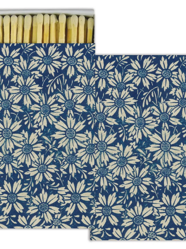 Blue Daisies Matchbox