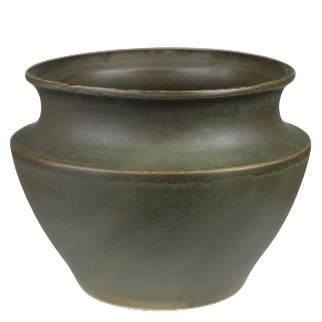 large green ceramic pot