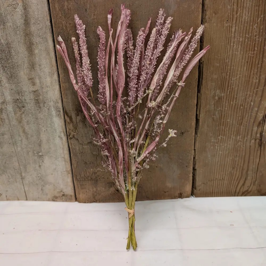 15" finger thistle bunch in pink