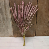 15" finger thistle bunch in pink
