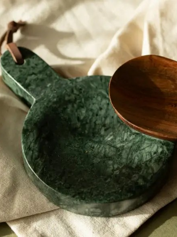 Cillian Dark Green Marble Spoon Rest