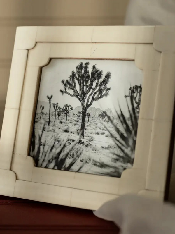 4x4 Neoclassical Resin Photo Frame White