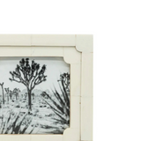 4x4 Neoclassical Resin Photo Frame White