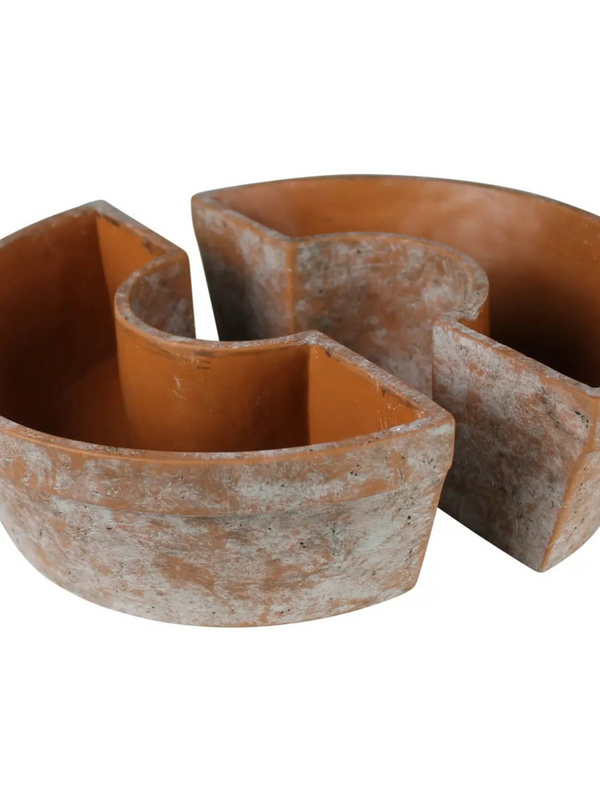 cement terracotta umbrella planter