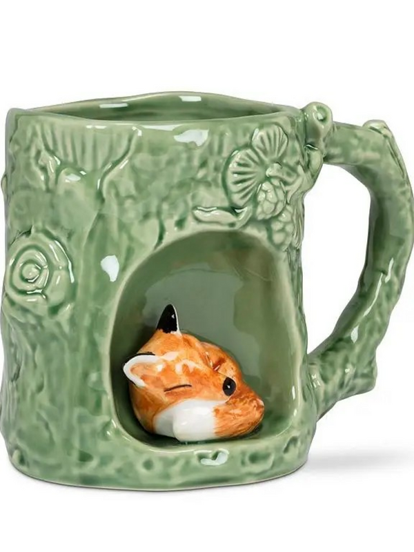 Tree Mug with a Fox