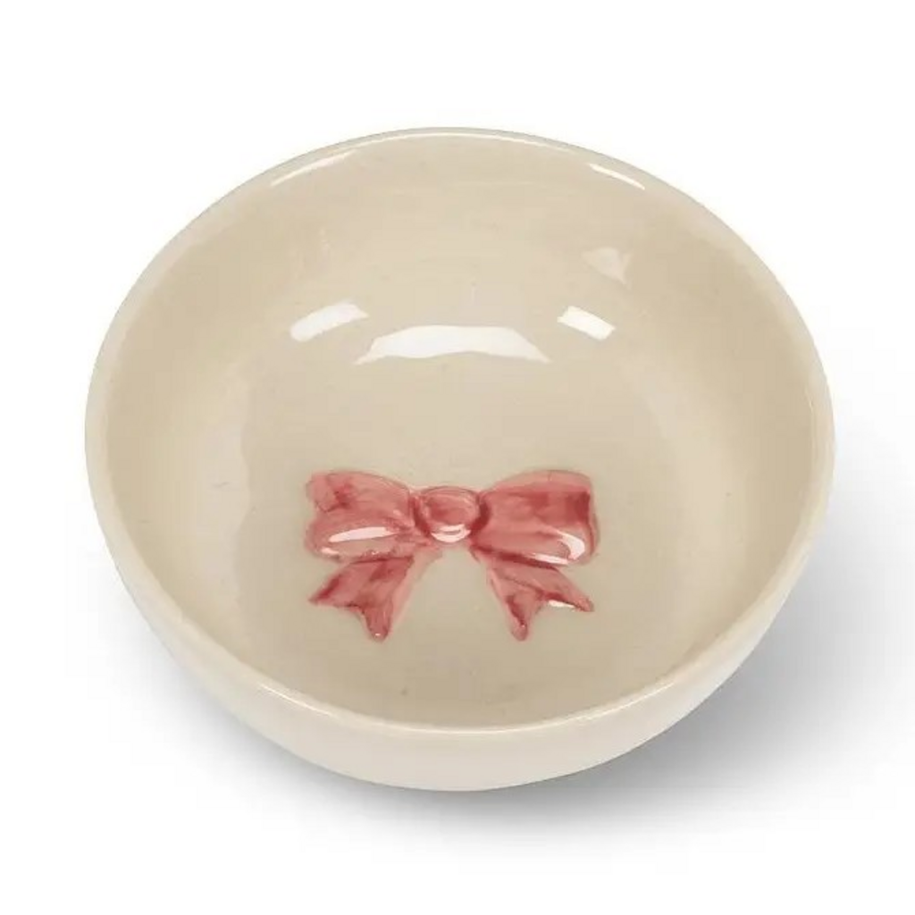 Mini Bowl with Pink Bow-3"D