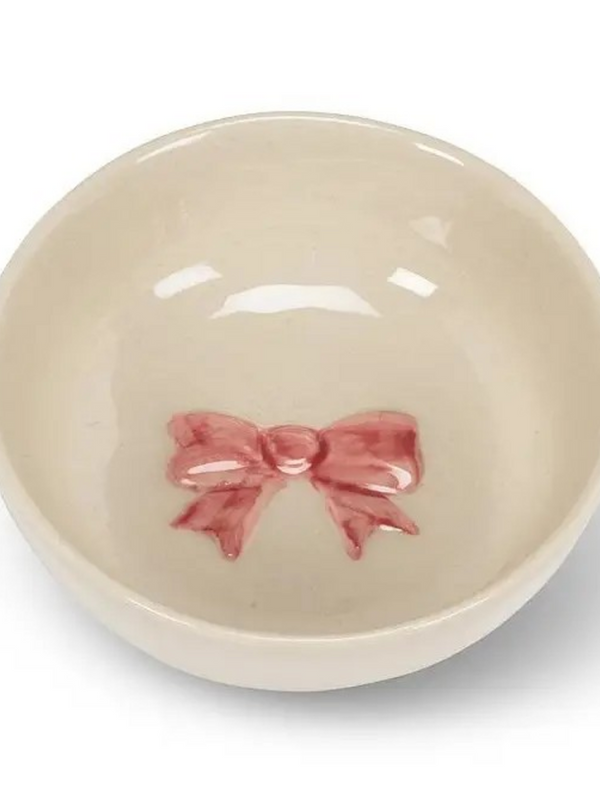 Mini Bowl with Pink Bow-3"D