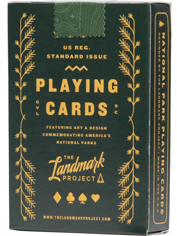 national parks playing card