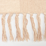 Cream Checkerboard Throw