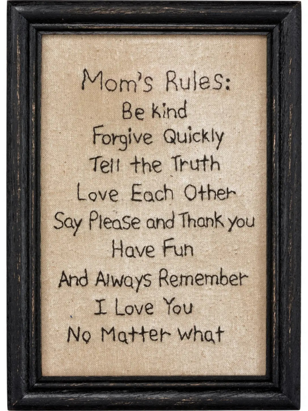 Mom's Rules Stitchery