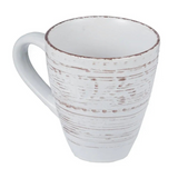 cream rustic flare mug