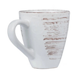 cream rustic flare mug