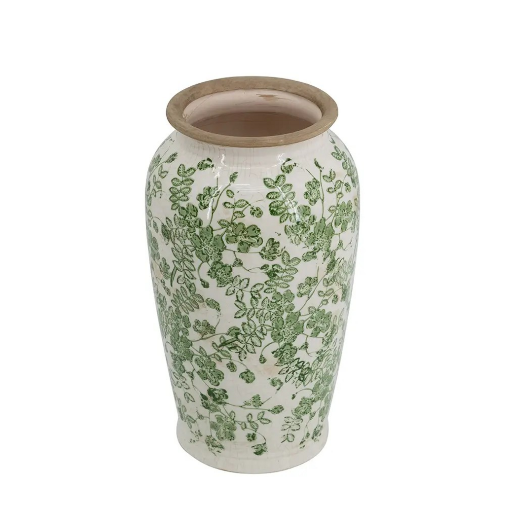 verdant whisper ceramic vase