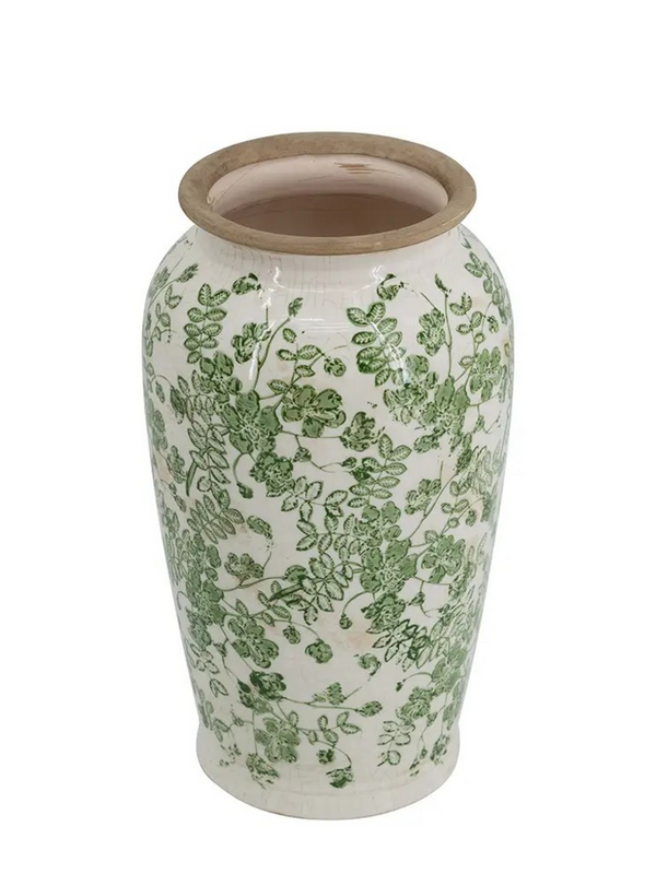 verdant whisper ceramic vase