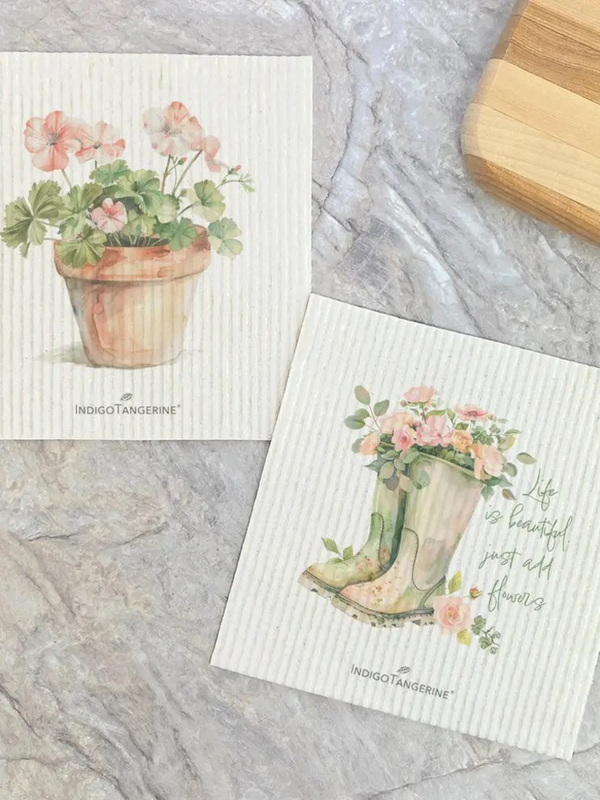 Life is Beautiful Swedish Dish Cloth set