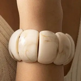 color block stretch cord bracelet