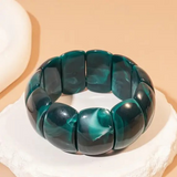 color block stretch cord bracelet