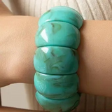color block stretch cord bracelet