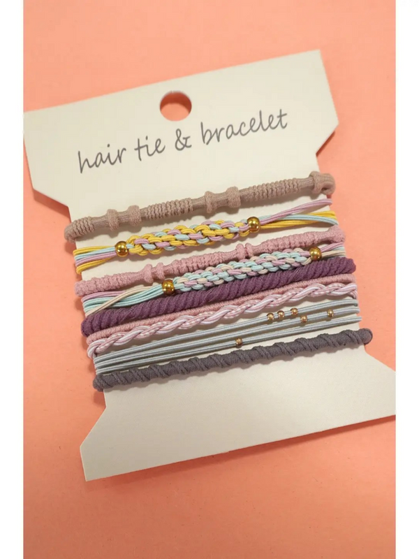 boho dual function bracelet hair ties