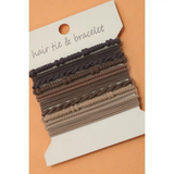 boho dual function bracelet hair ties