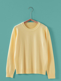 yellow soft blend crewneck pullover
