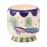 peacock misted lime candle