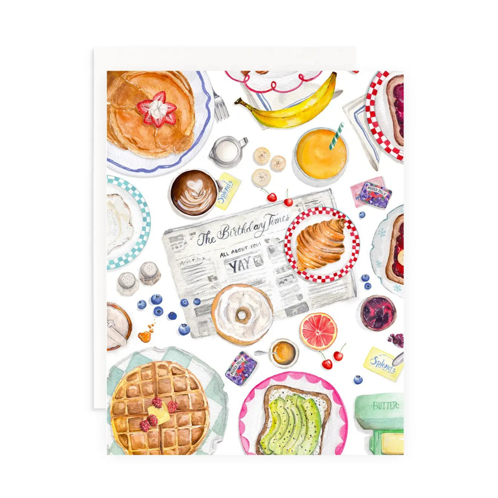 the birthday times greeting card