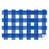 blue gingham 25 tear off placemat pad