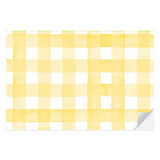 sunny yellow gingham 25 tear off placemat pad