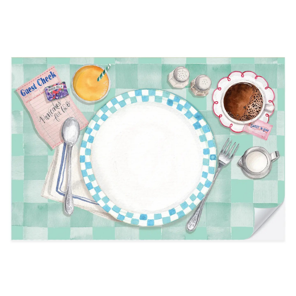 breakfast at the diner 25 tear off placemat pad