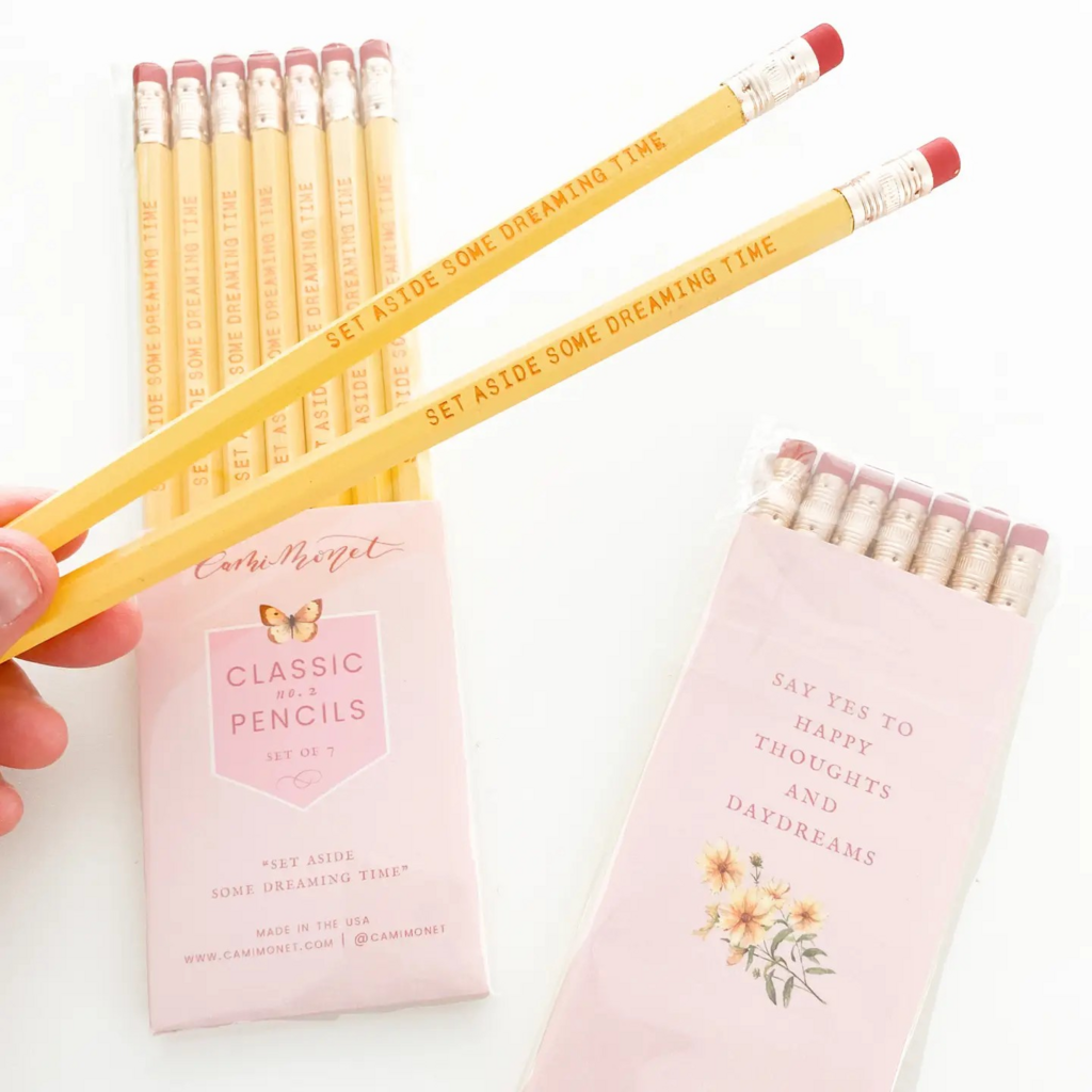 set aside some dreaming time set of 7 pencils
