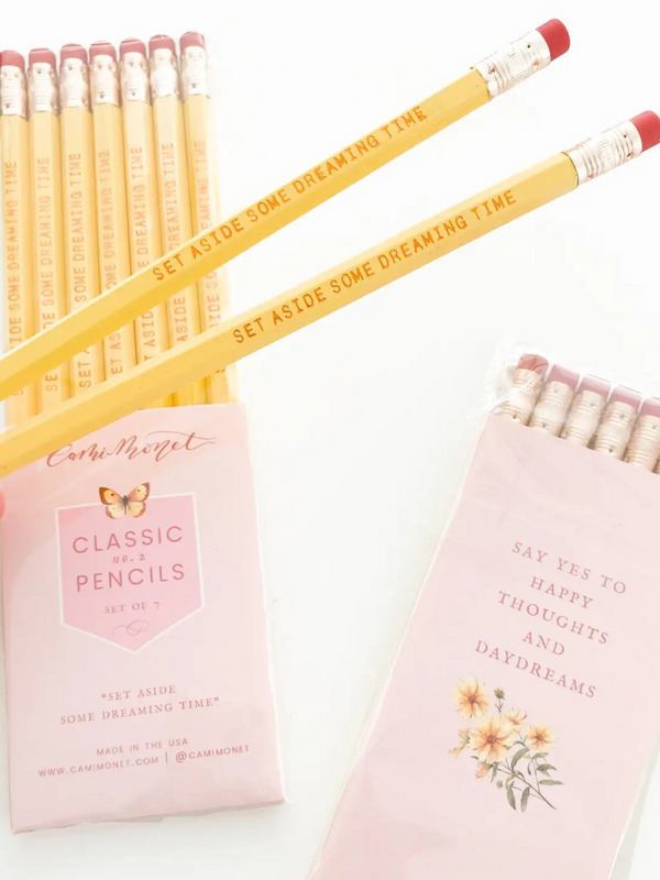 set aside some dreaming time set of 7 pencils