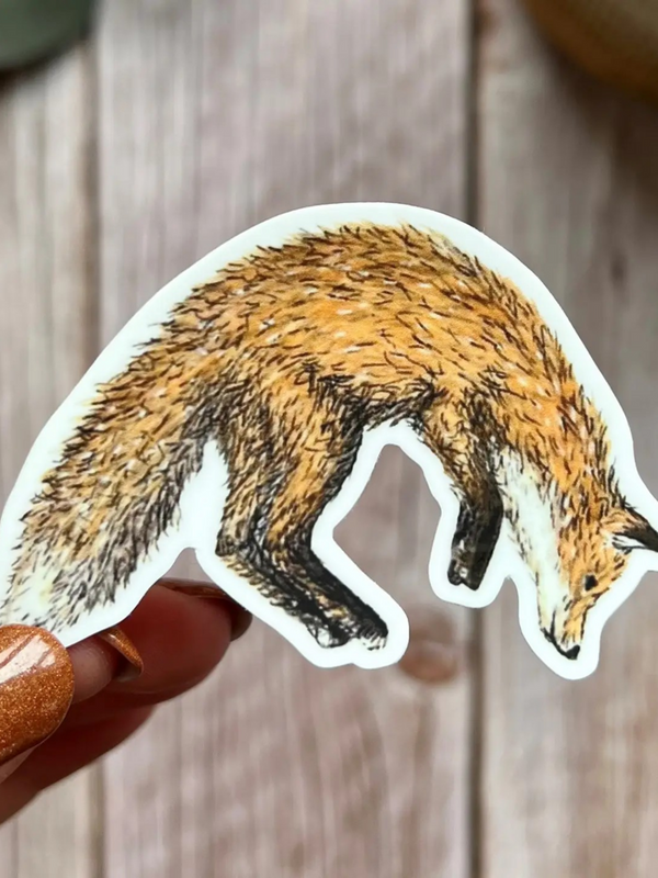 fox hop vinyl sticker