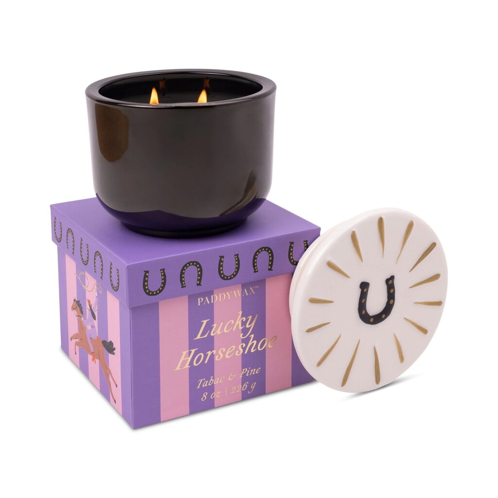 Horseshoe Ceramic Candle 8oz