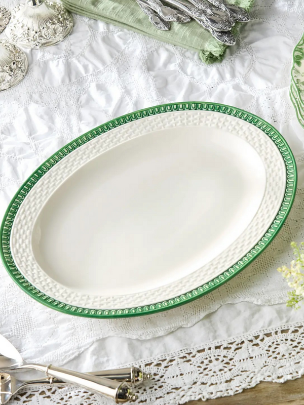 embossed rattan deep bowl