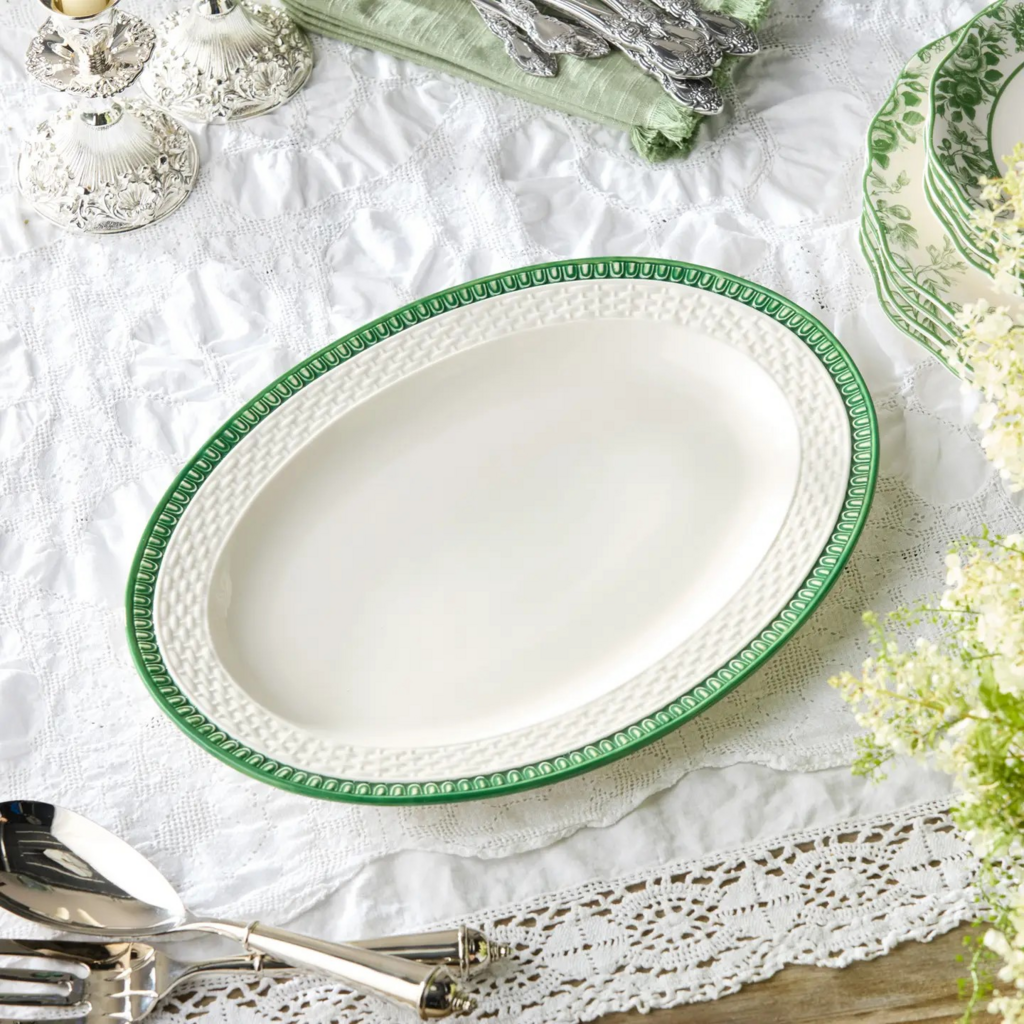 embossed rattan deep bowl