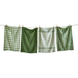 Woven Olive Dishtowel Set