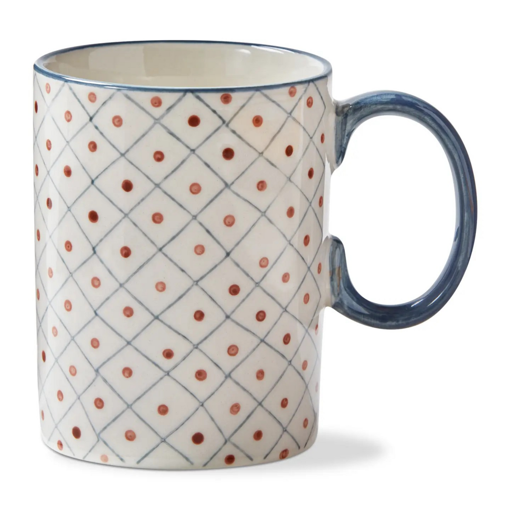 stamped grid mug