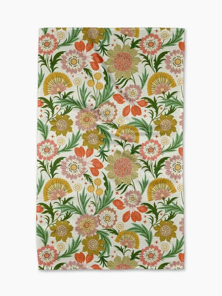 garden dreams tea towel