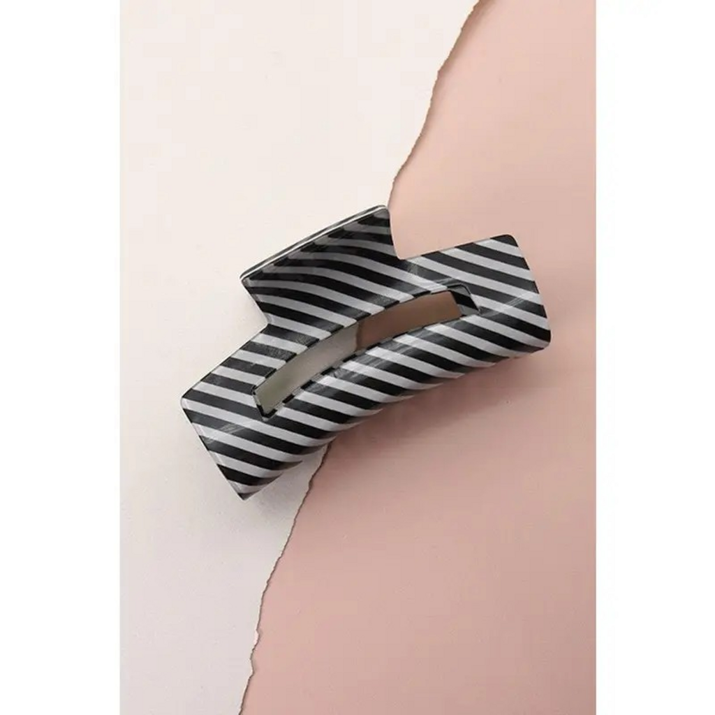 black striped hair claw