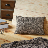Black & Tan Jacquard Pillow