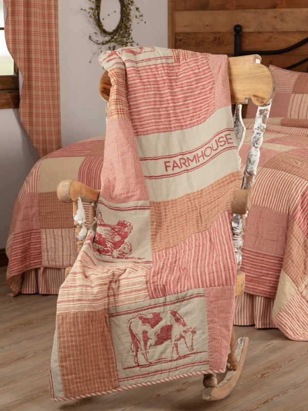 Red Mill Farm Quilted Throw