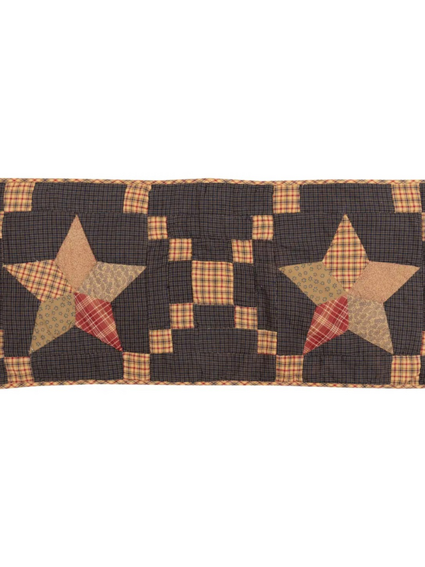 Arlington Runner Quilted Patchwork Star 13x36