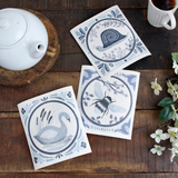 Indigo Tile Swedish Cloth Set