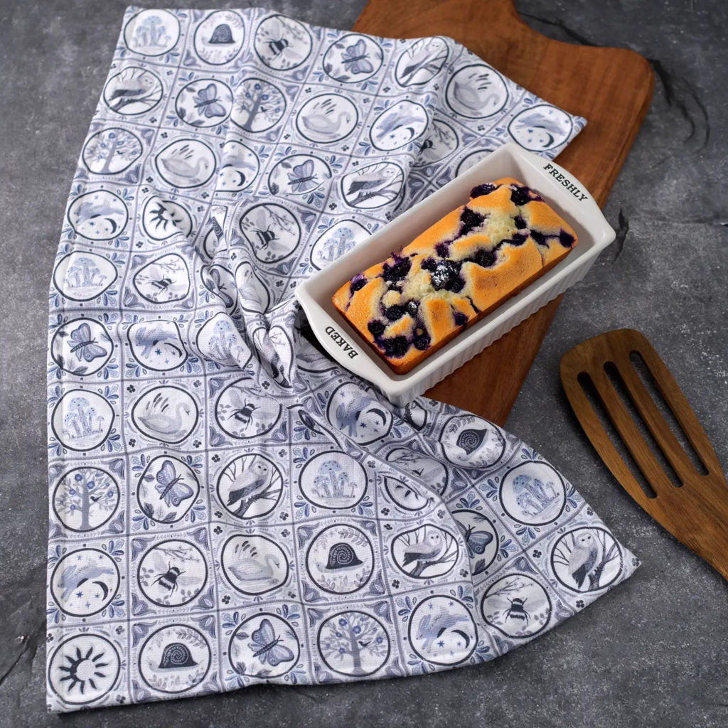 Indigo Tile Kitchen Towel