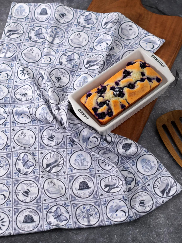 Indigo Tile Kitchen Towel